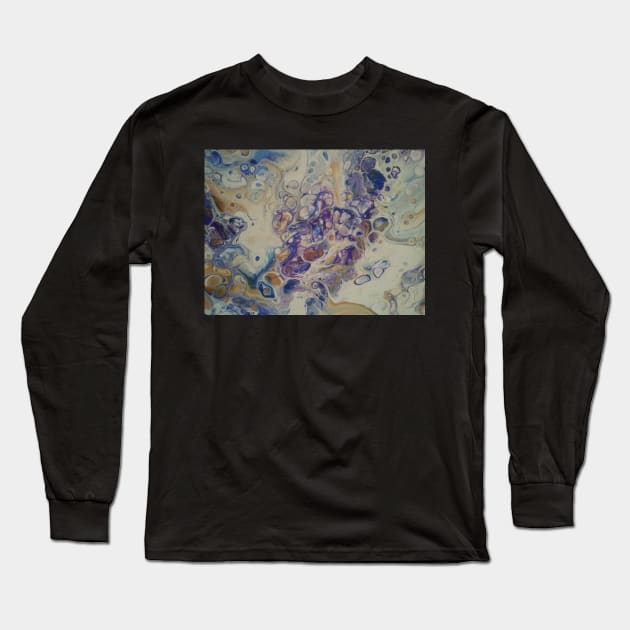 Purple and Blue Mix Up Long Sleeve T-Shirt by Annabellepaints